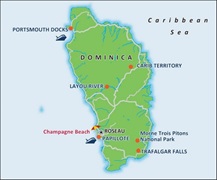  - Dominica Port Map